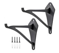 Générique Cintres d'extérieur pour - Cintres pour pots de fleurs 16,2 x 10 cm, lot de 2 supports de jardinière suspendus, crochets muraux décoratifs pour mangeoires à oiseaux, carillons éoliens