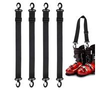 Générique Cintura Trasporto Sci 200x5 Cm Set 4 Spallacci Nylon Resistenti Porta Sci Pattini Stivali Snowboard Attrezzatura Invernale per Escursioni Montagna Campeggio Trekking Sport Outdoor