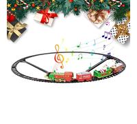 Générique Circuit De Train pour Sapin | Décoration Festive avec Lumière et Son,Train Jouet D'Éveil Précoce | pour Garçons Filles Salon Chambre Bureau Maison Activité Familiale Hiver