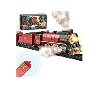 Générique Circuit train électrique Set Deluxe - Circuit ovale - 26 rails - Télécommande - Sons et fumée