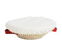 Générique - Circular and Oval Fermentation Basket | Wooden Frame with Washable Fabric Insert, Protective Lid for Bread Crafting, Dough Resting, Culinary Workshops and Food Preservation