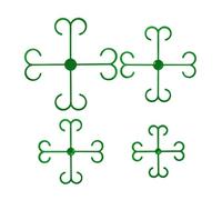 Générique Circular Vine Fastener, Reusable Stem Ring, Secure Growth Link, Internal Garden Branch Grasper, Weatherproof Vertical Training Unit, Climbing Accessory for Monstera, Orchid, Pothos