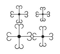 Générique Circular Vine Fastener, Reusable Stem Ring, Secure Growth Link, Internal Garden Branch Grasper, Weatherproof Vertical Training Unit, Climbing Accessory for Monstera, Orchid, Pothos