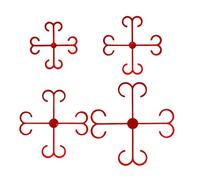 Générique Circular Vine Fastener, Reusable Stem Ring, Secure Growth Link, Internal Garden Branch Grasper, Weatherproof Vertical Training Unit, Climbing Accessory for Monstera, Orchid, Pothos