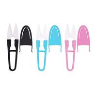 Générique Ciseaux Céramique U Forme pour Broderie et Couture Mini Coupe-fil Léger avec Pointe Fine et Protection Plastique Outil Polyvalent pour Fil et Loisirs Créatifs