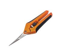 Générique Ciseaux de Jardinage compatibles avec Les Ciseaux 6.5 Pouces, sécateur à Main, Coupe coude Droit, Plante en Acier Inoxydable(Orange-Straight)