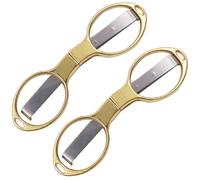 Générique Ciseaux Pliables Multifonctions Lame Tranchante Lot de 2 en Acier Inoxydable Portables et Créatifs pour Voyage et Maison