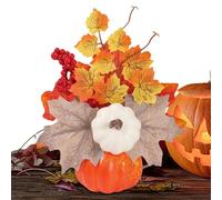Générique Citrouilles Artificielles, Citrouilles Artificielles d'automne, Décoration de Table pour Récolte Fête d'halloween Automne Action de Grâces Maison