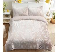 Générique Clair Parure de Lit Motif Damas Arabesque Parure de Lit, Délicat Classique Duveteux Imprimée Classique Élégant Vintage Housse de Couette pour Femmes & Adultes - 150 x 200