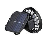 Générique Clamp On Fan - ABS PVC, Solar Clip Fan, USB Rechargeable Cooler