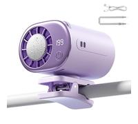 Générique Clamp On Fan For Car - Quiet Adjustable 360 Degree Rotatable, USB Portable Fan With Clip | For Men Women Kids Commuting Camping Golf Beach Music Festival