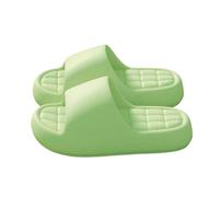 Générique claquette,tongs mode femme,Women's Round Head Thick Bottom Hollow Out Wear Clip Toe Thick Bottom Slope Heel Slippers Sandales Plates Pour Habillées (Green, 40)