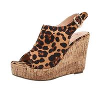 Générique Claquettes Femme Ceinture creuse pour dames sandales Fish-Mouth femmes chaussures d'été boucle à bout ouvert sandales pour femmes(Yellow,36)