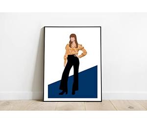 Générique Clara Luciani - Affiche minimaliste - Poster - Impression (11 * 15cm)