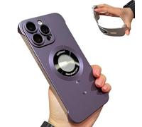 Générique Clarioy Ultra-Thin Sleek Profile Phone Case for iPhone, Magnetic Charging Anti-Collision Matte Protective Case, for iPhone 16/15/14/13/12 Pro Max (for 12,Purple)
