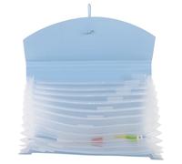 Générique Classeur à Dossiers Papier Plastique Bleu 13 Compartiments Format A6 Rangement Documents et Petits Fichiers pour Professionnels Gestion