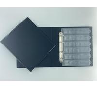 Générique Classeur album noir et 20 feuilles numismatiques 20 cases pour 400 medailles jetons touristiques monnaie de paris