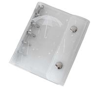 Générique Classeur mignon - Classeur M5 6 Trous Transparent Mignon,Couverture Carnet De Poche - pour journal, école, bureau, maison, études, travail, affaires, mensuel, classement