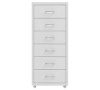 Générique Classeur Mobile Gris 28x41x69 cm Métal,Meubles, Armoires & Meubles de Rangement, Classeur à tiroirs, Gris (Poids 11.6KG)