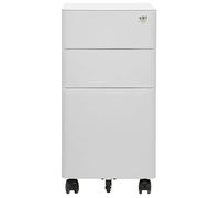 Générique Classeur Mobile Gris Clair 30x45x59 cm Acier,Meubles, Armoires & Meubles de Rangement, Classeur à tiroirs, Gris (Poids 16.6KG)