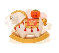 Générique Classic Mascot Statue - Desktop Horse for Stylish Spaces | Resin Sculpture with Fine Texture, Lightweight Build for Cars, Home Study, Office Corner, Cafe Table, Living Room Shelf