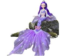 Générique Classic Mermaid Fashion Doll - Princesse collectionnelle inspirée du Film, Figure conjointe Mobile | Cadeau, Les collectionneurs détaillés affichent Le Jeu