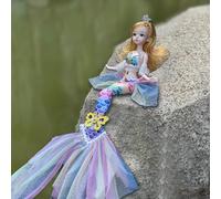 Générique Classic Mermaid Fashion Doll - Princesse collectionnelle inspirée du Film, Figure conjointe Mobile | Cadeau, Les collectionneurs détaillés affichent Le Jeu