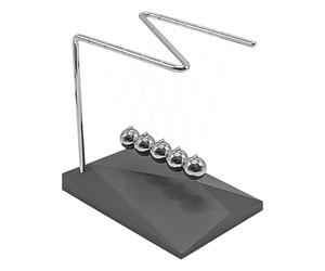 Générique Classic Newton’s Cradle - Steel Ball Desk Toy | Physics Swing, Educational Science Gadget, Cool Office Ornament, Stress Relief Balance Ball, Fun Gift for Kids and Students