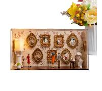 Générique Classic Tiny Holder, Portrait Showcase Set, Decorative Frame with Vintage Finish, Small Antique Inspired Photo Presentation Frame, Tabletop Accent with Ornate Design for Home Use