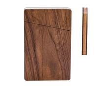Générique Classic Wood Holder - Magnetic Closure Case for Networking | Wooden Storage Box with Pocket Size, Name Card Holder for Men Women Travel Business Meeting Conference