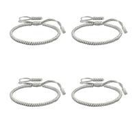 Générique Classique Bracelet De Pour Pour Perles Classique Bracelet Bracelets For Mens Womens Phrases Rhodonite Anneaux (Grey*4, One Size*4)