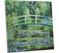 Générique Claude Monet - Le Pont japonais - Affiche Toile Peinture Tableau Mural Decoration Salon Reproductions de Tableaux Murale Moderne,Avec Cadre (40 * 60 Cm)
