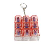 Générique Clavier Clair clics Porte-clés Jouet Keycap testeur Anti-Stress avec 9 interrupteurs mécaniques Boutons commutateurs testeur Porte-clés