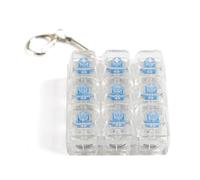 Générique Clavier Clair clics Porte-clés Jouet Keycap testeur Anti-Stress avec 9 interrupteurs mécaniques Boutons commutateurs testeur Porte-clés