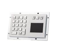 Générique Clavier en Acier Inoxydable à Finition métallique avec pavé Tactile et Souris, for Installation intégrée et Personnalisable