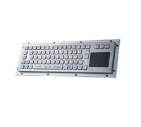 Générique Clavier Industriel éclairé en Acier Inoxydable avec pavé Tactile intégré for kiosques Libre-Service(English Layout,USB)