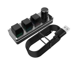 Générique Clavier Macro - Contrôleur programmable pour la productivité | ABS avec Touches mécaniques, rétroéclairage, cartographie des Touches pour PC et Ordinateur Portable 3,94 x 0,79 x 1,18 Pouces