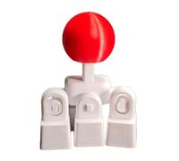 Générique Clavier Mécanique Imprimé en 3D WASD Key Contrôleur Portable Capuchon de Manette Levier de Commande à 4 Voies pour le Remplacement du Capuchon de e Style Arcade de Jeu (White)
