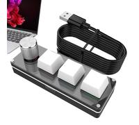 Générique Clavier Programmable,Pavés à Molettes de Programmation - Clavier Silencieux pour Étude Jeu Travail Affaires Hommes Femmes, Accessoires Informatique