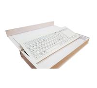 Générique Clavier USB en Verre avec pavé Tactile, Conception antibactérienne étanche for cliniques et laboratoires