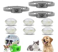 Générique Clavya Tags for Dogs, clavya Tags, Waterproof Dog Collars, 4 Months Long Lasting Protection, Waterproof, Adjustable Fits Every Dog, for Rain, Mud, River, Swim (gray,3pcs)