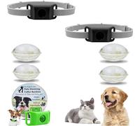 Générique Clavya Tags for Dogs, clavya Tags, Waterproof Dog Collars, 4 Months Long Lasting Protection, Waterproof, Adjustable Fits Every Dog, for Rain, Mud, River, Swim (black,2pcs)