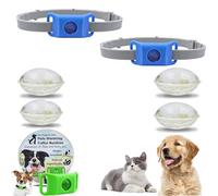 Générique Clavya Tags for Dogs, clavya Tags, Waterproof Dog Collars, 4 Months Long Lasting Protection, Waterproof, Adjustable Fits Every Dog, for Rain, Mud, River, Swim (blue,2pcs)