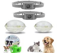 Générique Clavya Tags for Dogs, clavya Tags, Waterproof Dog Collars, 4 Months Long Lasting Protection, Waterproof, Adjustable Fits Every Dog, for Rain, Mud, River, Swim (gray,2pcs)