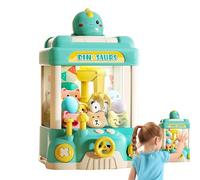 Générique Claw Machine, 7.48x7.09x12.6 inches LED Light Candy Vending Grabber - Mini Vending Machine for Kids, Electronic Game, Prize Dispenser Toys for Ages 3+ Kids