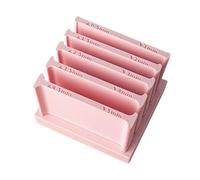 Générique Clay Guide Tool, Adjustable Thickness Roller Set, 3.54x3.15x2.36 inch Measuring Guide with Precision, Abs Non Stick Crafting Tool, Multi Size Modeling Control Design, Jewelry Clay Art Use