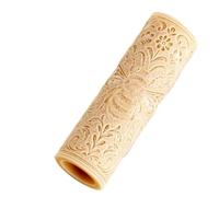 Générique Clay Texture Roller - Pattern Imprint Tool | Wooden Handle with Engraved Silicone Or Roller, DIY Clay Stamping Accessory for Sculpting Crafting Art Projects Home Studio