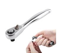 Générique Clé à cliquet à douille rapide 72 dents, clé de précision,Cliquet polyvalent à 72 dents | Clé en acier au carbone, tournevis domestique, outil de réparation domestique pour l'électricité