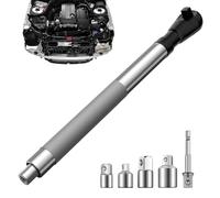 Générique Clé à Cliquet Déportée,Extendeur de Cliquet - avec 4 Douilles et Mèche de 13 mm pour Usage Polyvalent Automobile Construction Bricolage