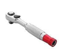 Générique liquet universelle Outil à main portable chromé et robuste | Cliquet haute torsion 1/4 pouce pour Voiture Vélo Travail du Bois Plomberie Électroménager Armoire